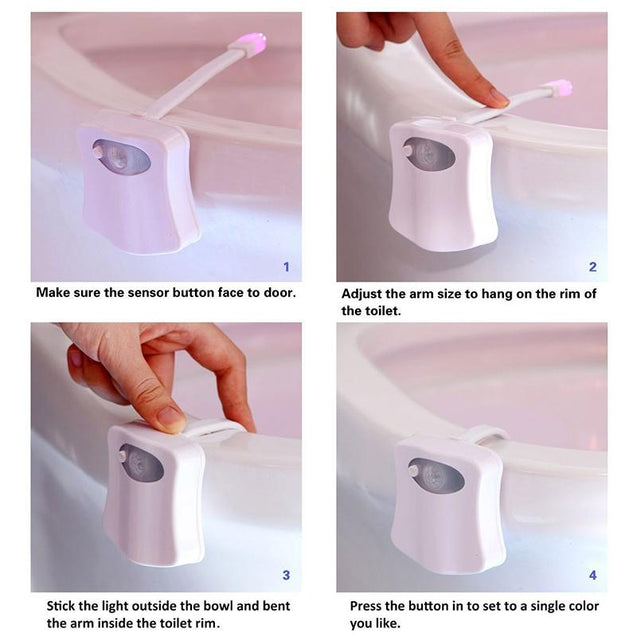 Motion Sensing Automatic Toilet Light