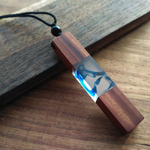 Handmade Resin Wood Necklace