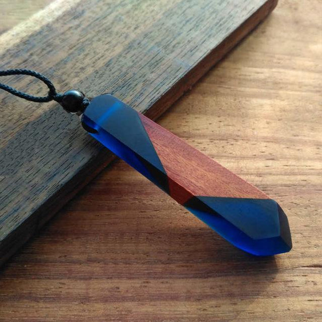 Handmade Resin Wood Necklace