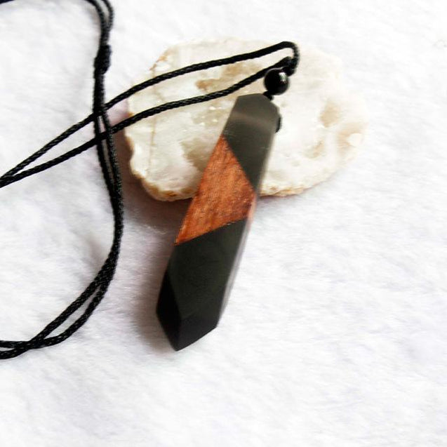 Handmade Resin Wood Necklace
