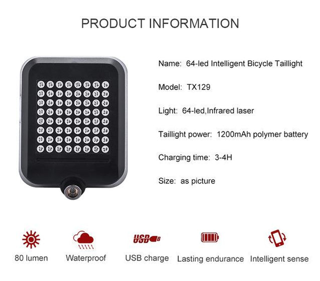 Gyroscopic Bicycle TailLight - Your Cycling Partner