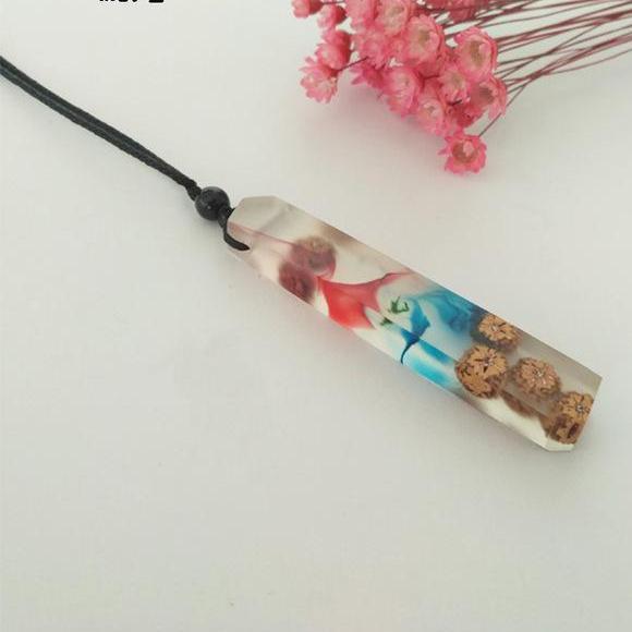 Handmade Resin Wood Necklace