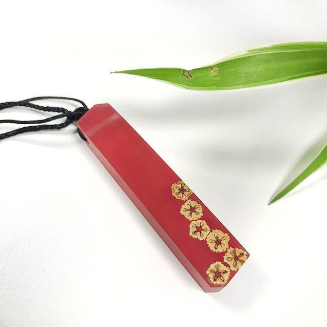 Handmade Resin Wood Necklace