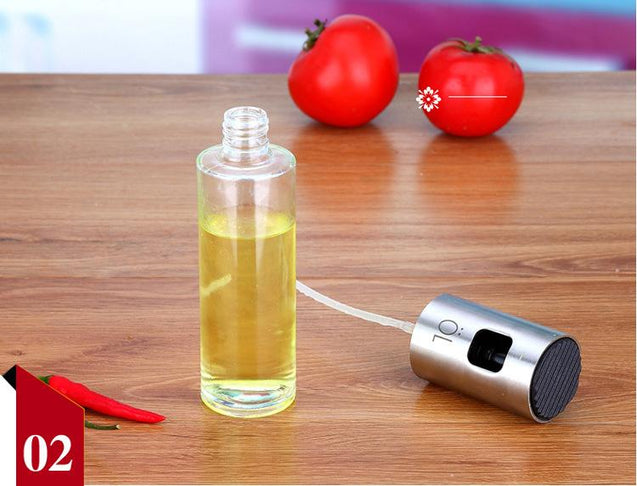 Oil Spraying Bottle - Leak Proof Glass Design