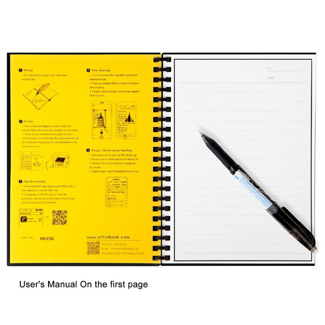 ElfinBook 2.0 - Reusable Notebook + 1 x Pilot Pen FREE | 2018
