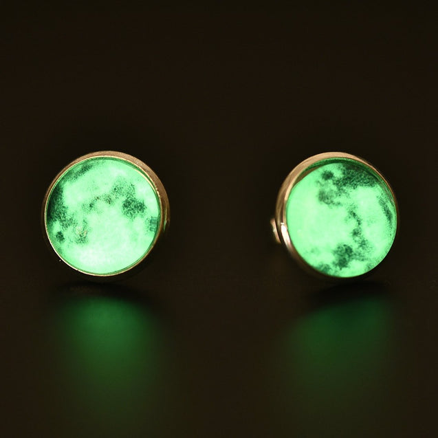 Glow'n Dark Moon Earring - Silver Limited Edition
