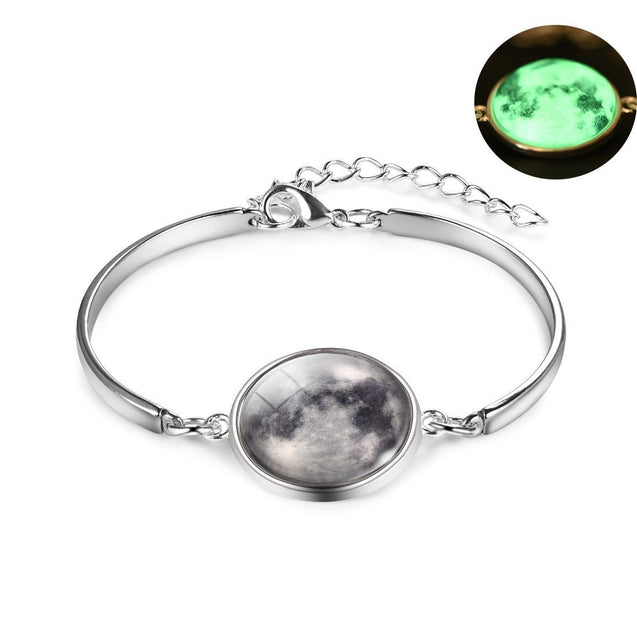 Glow'n Dark Moon Bracelet - Silver Limited Edition